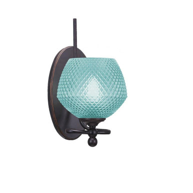 Capri 1 Light Wall Sconce 12.25 Inch Tall and 6 Inch Wide by Toltec - 591-46-2