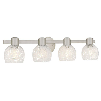 Layton 4 Light Bath Vanity 7.25 Inch Tall and 30.5 Inch Wide by Quoizel - LAY8630BN