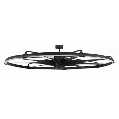 Axel 9 Blade Ceiling Fan with Light Kit 72 Inch Wide - AXL80FB9