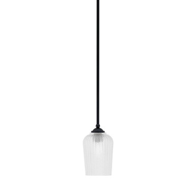Zilo 1 Light Stem Hung Mini Pendant 8.5 Inch Tall by Toltec - 560-MB-4250