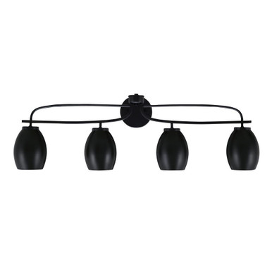 Cavella 4 Light Vanity Light 37 Inch Length by Toltec - 3914-MB-426-CH