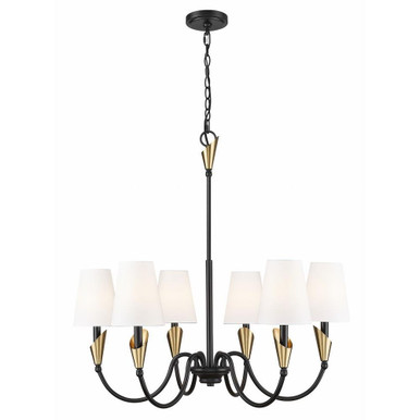 Claudelle 6 Light Chandelier 32 Inch Tall and 32 Inch Wide by Z Lite - 4014-32
