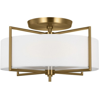 Perno 3 Light 20 Inch Wide Semi Flush Mount by Visual Comfort Studio - CF1113