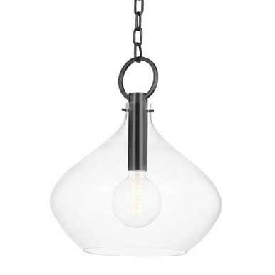 Lina 1 Light Large Pendant by Hudson Valley - BKO253