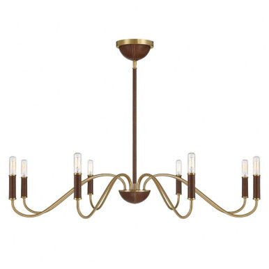 Abeline 8 Light Chandelier 6 Inch Tall and 39 Inch Wide by Savoy House - 1-2748-8-322