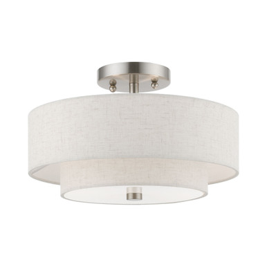 Pleasant Crescent 2 13 Inch Wide Semi Flush Mount by Bailey Street Home - 218-BEL-1220071