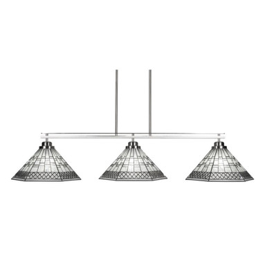 Odyssey 3 Light Oversized Island Pendant 10.75 Inch Tall by Toltec - 2633-BN-910