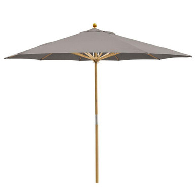 11 Foot Wood Pulley Lift Octagon Market Umbrella by Galtech - 183