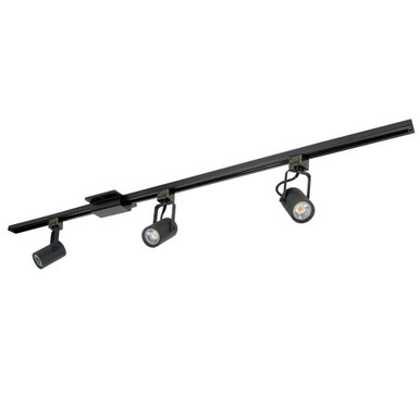 30W 3 LED 4 Foot Track Pack with 3 May Track Head 48 In Length by Nora  - NTLE-860L910