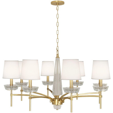 Cristallo 8 Light Chandelier 23.25 Inch Tall X 41 Inch Wide by Robert Abbey - 625_P