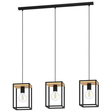 Libertad 3 Light Linear Pendant by Eglo - 99855A
