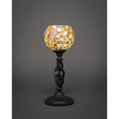 Elegante 1 Light Mini Table Lamp 15 x 5 Inches by Toltec - 61-DG-407