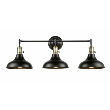 Metro 3 Light Vanity Light by Innovations - 443SW-3W-BAB-M15BK