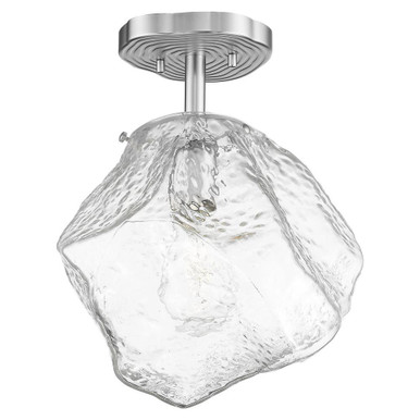 Boulder 1 Light 10 Inch Wide Semi Flush Mount by Access - 63125leddlp-mss/clr