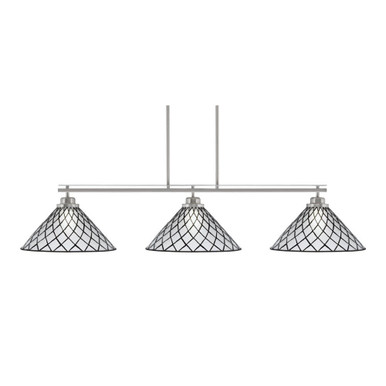 Odyssey 3 Light Oversized Island Pendant 10.5 Inch Tall by Toltec - 2633-BN-918