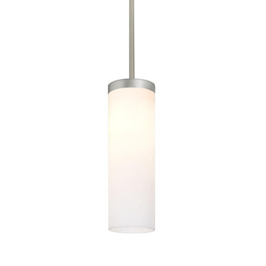 Friz 9W 1 LED Opal Glossy Glass Mini Stem Pendant by Besa - 1TT-FRIZOG-LED