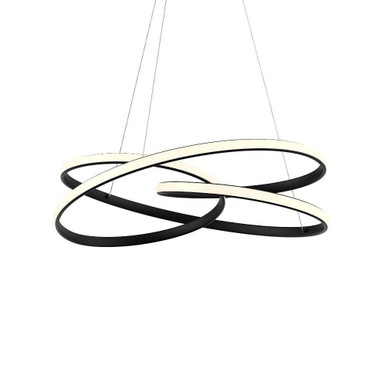 30W 1 LED Light Large Pendant by Dals - TWPS-3K-BK