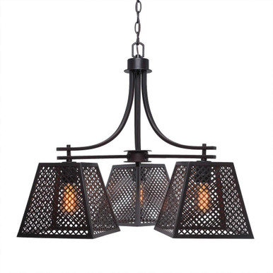 Corbello 1 Light Large Chandelier by Toltec - 1443-ES-LED18A