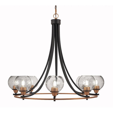 Paramount 8 Light Oversized Chandelier by Toltec 3408-MB-4101 - 3408-MB-4101