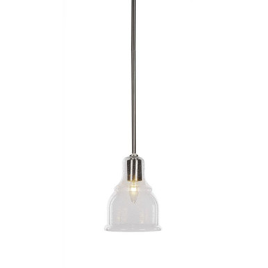 Palisade 1 Light Stem Hung Small Pendant 9 Inch Tall by Toltec - 81-BN-4560