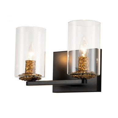 Bolivar 2 Light Vanity Light 13.5 Inch Wide by Lucas and McKearn - BB100-135