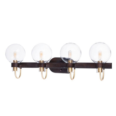 Bauhaus 4 Light Vanity Light by Maxim - 30514CLBZSBR
