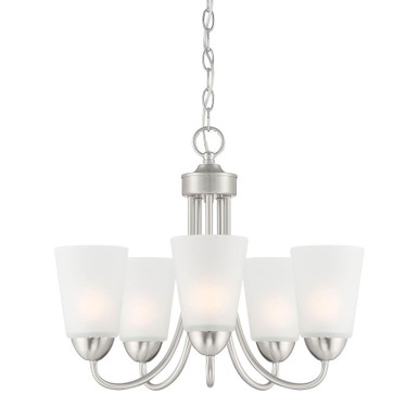 Malone 5 Light Small Chandelier by Designers Fountain - D267M-5CH-BN