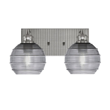 Edge 2 Light Vanity Light 15 Inch Length by Toltec - 1162-BN-4100