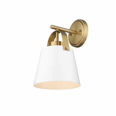 Z Studio 1 Light Contemporary Wall Sconce by Z Lite - 726-1S-MW+HBR
