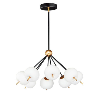 Quest 48W 8 LED Light Large Pendant by ET2 - E25118-92BKGLD