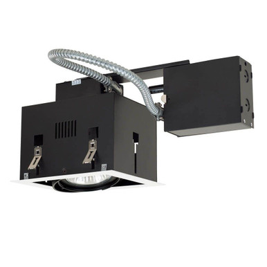 One Light Double Gimbal Recessed Line Voltage Fixture by Jesco  - MGRP30-1WB
