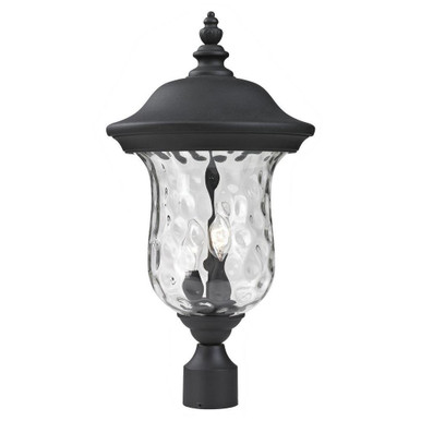 Armstrong 2 Light Outdoor Post Mount Lantern 10 x 21 Inch by Z-Lite - 533PHM-BK