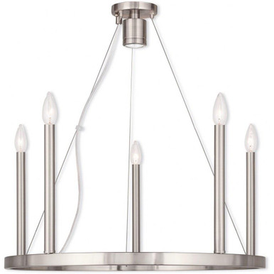 Alpine 6 Light Medium Chandelier by Livex - 40245