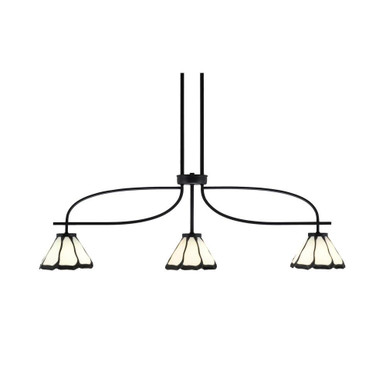 Cavella 3 Light Small Island Pendant 12 Inch Tall by Toltec - 3936-MB-9125