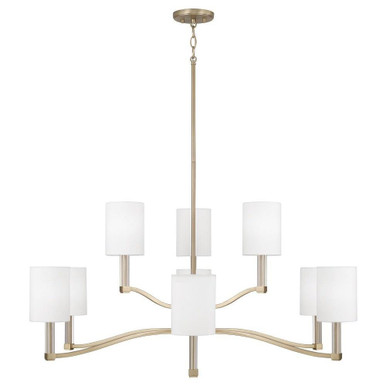 Ingrid 9 Light Chandelier 18.25 Inch Tall and 40 Inch Wide by Capital - 457091MA-715