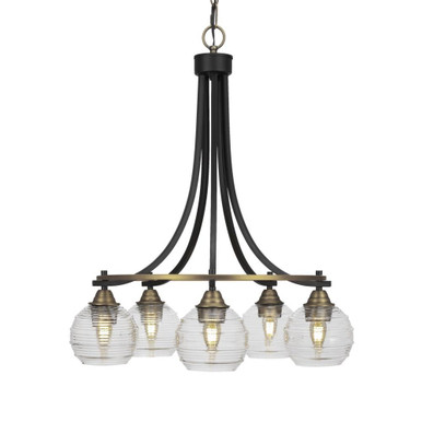 Paramount 5 Light Medium Chandelier by Toltec 3415-23252775 - 3415-23252775