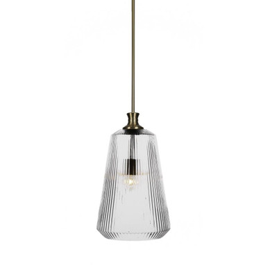 Carina 1 Light Small Stem Hung Pendant 18.25 Inch Tall by Toltec - 73-105-1825-