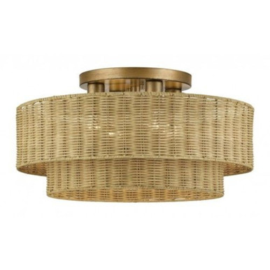 Weavington 4 Light Extra Large Semi Flush Mount 21 Inch Wide by Livex - 60049