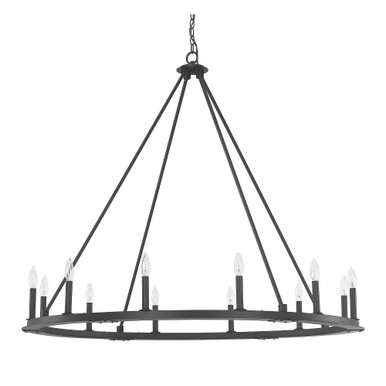 Pearson Chandelier 12 Light Black Iron 41.5 high by 48 wide by Capital  - 4912BI-000