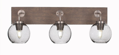 Oxbridge 3 Light Vanity Light 26.5 Inch Length by Toltec - 1773-GPDW-4100