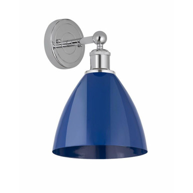 Plymouth Dome 1 Light Steel Wall Sconce by Innovations - 616-1W-PLYM-75