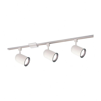 One Light Line Voltage Round Track Head by Nora  - NTL-156