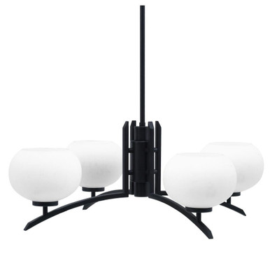 Kurve 4 Light Large Chandelier by Toltec 3704-MB-202 - 3704-MB-202
