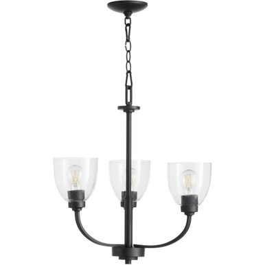 Reyes 3 Light Chandelier 22 Inches Tall and 22 Inches Wide by Quorum  - 6060-3-69