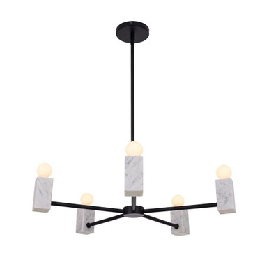 Quadra 5 Light Large Pendant by Kalco - 516571MB