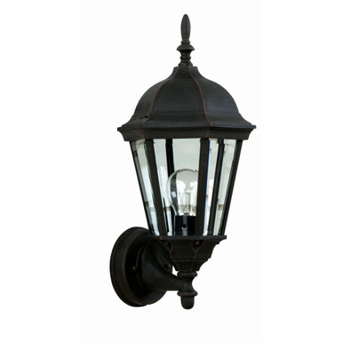 Cast Aluminum 1 Light Outdoor Wall Mount 16.5 Inch Tall by Craftmade - Z316-TB
