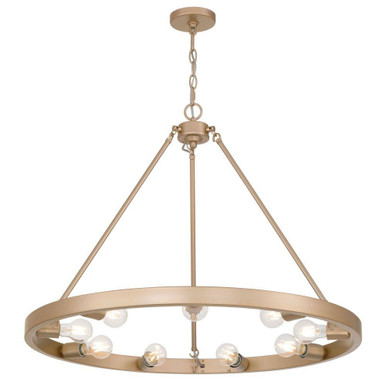 Castile 9 Light Chandelier 24.75 Inch Tall and 32 Inch Wide by Golden - 1019-9 FRG