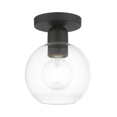 Downtown 1 Light 6.5 Inch Wide Semi Flush Mount by Livex - 48977