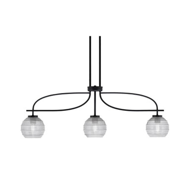 Cavella 3 Light Small Island Pendant 13 Inch Tall by Toltec - 3936-MB-5110