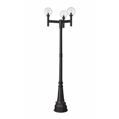 Laurent 3 Light Outdoor Post Mount 100 x 30 Inches by Z-Lite - 597-599-MP3